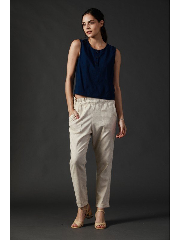 BLUSA DE LINO 3 BOTONES