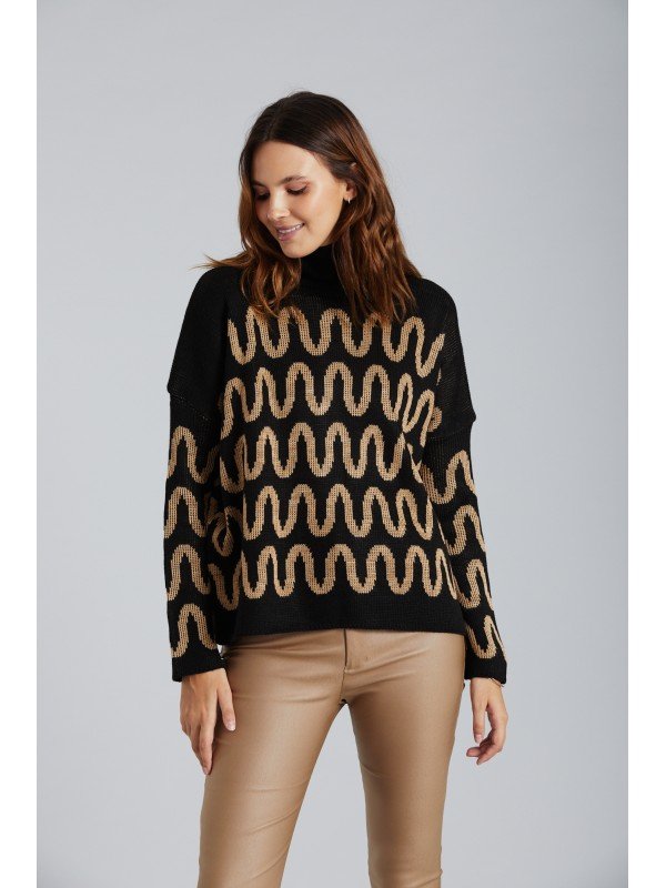 SWEATER TEJIDO ONDAS