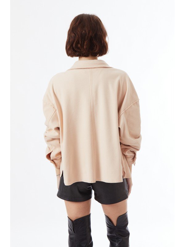 CAMISACO SUED CON BROCHES