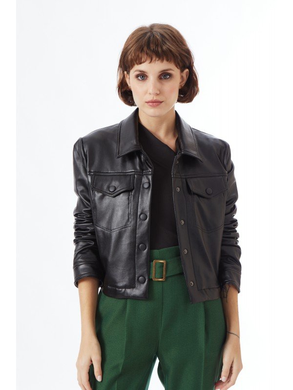 CAMPERA CUERO SUED