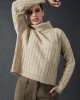 POLERA TEJIDA DE TRENZAS EN OCHO