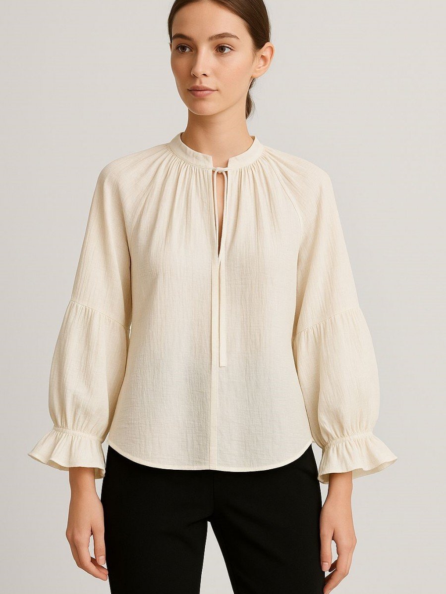 BLUSA CON FRUNCE