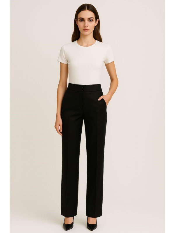 PANTALON RECTO DE GABARDINA