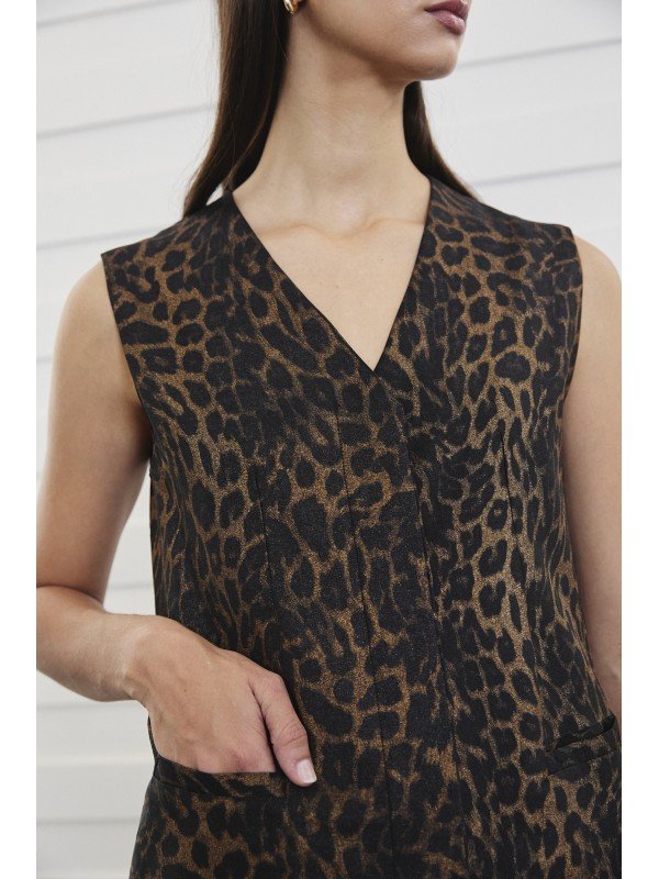 CHALECO ANIMAL PRINT