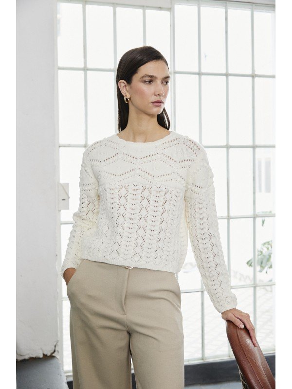 SWEATER TEJIDO CALADO