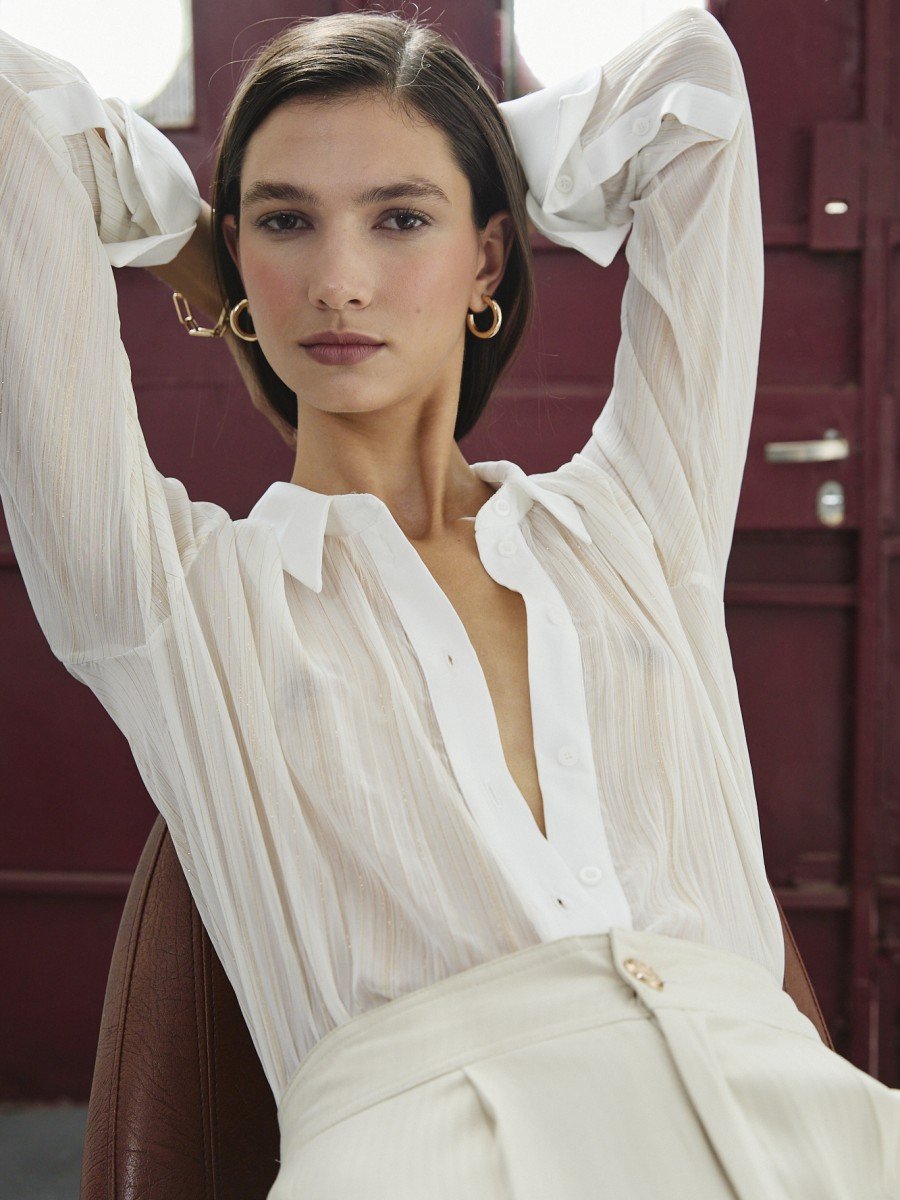 CAMISA GASA CON LUREX