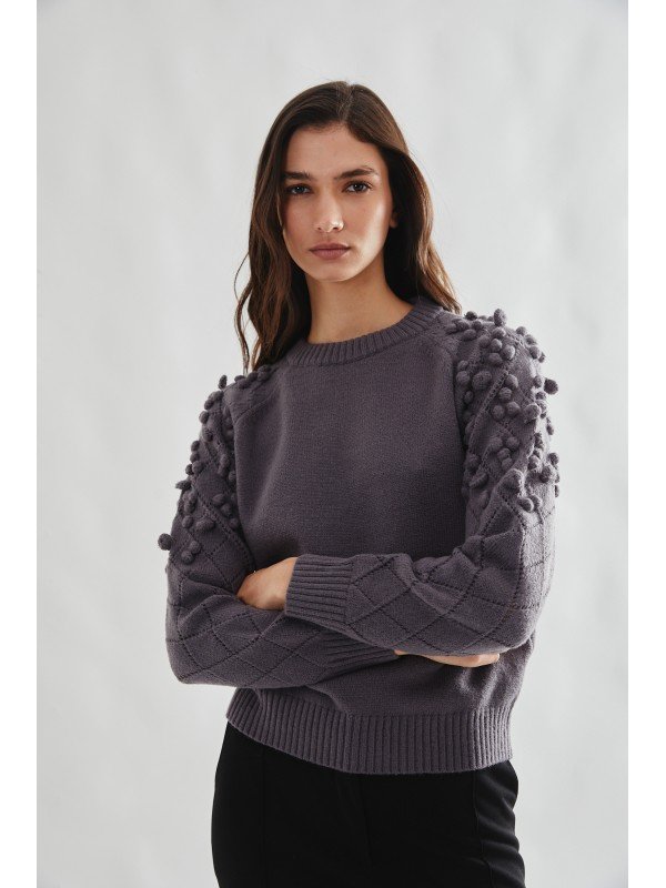 SWEATER TEJIDO PELOTITAS