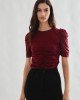 REMERA CON FRUNCES