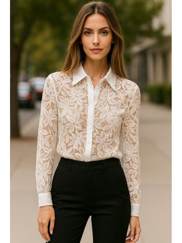 CAMISA DE ENCAJE