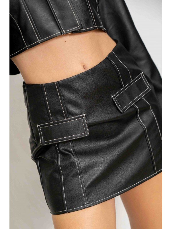 POLLERA CUERITO VEGANO