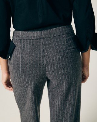 PANTALON RAYADO DOBLE CINTURA