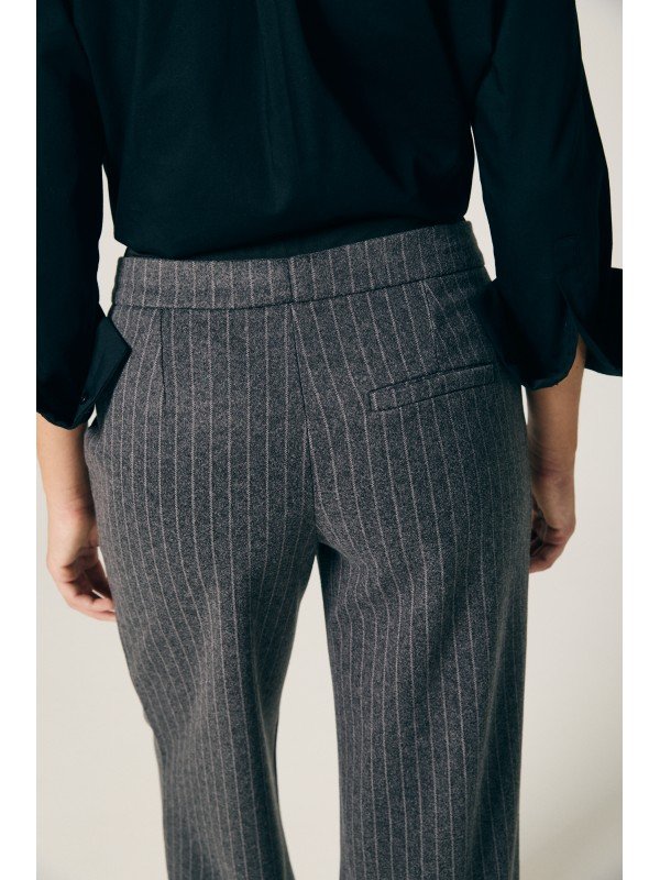 PANTALON RAYADO DOBLE CINTURA