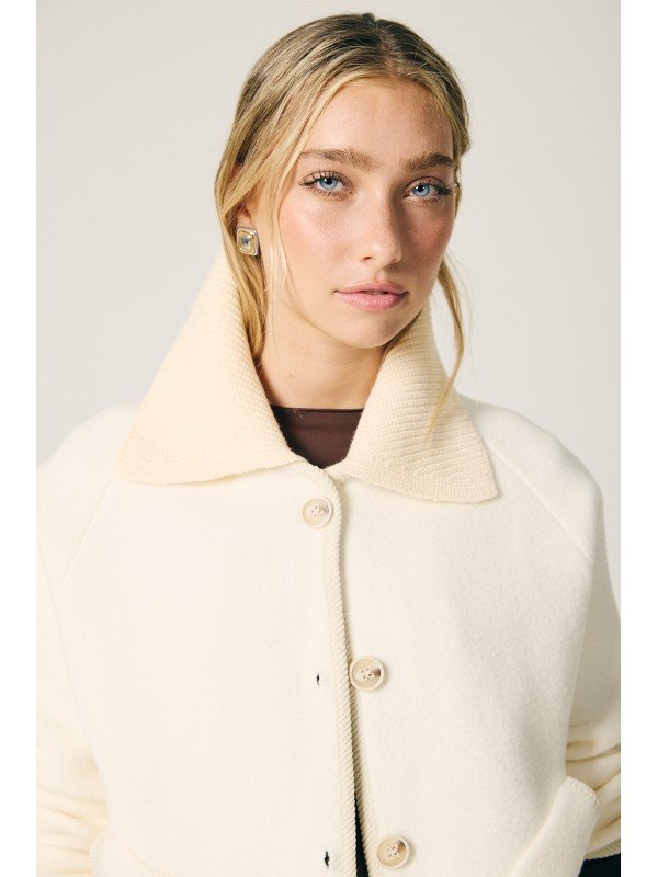 CAMPERA CUELLO TEJIDO