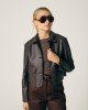 CHAQUETA SIMIL CUERO LABRADO