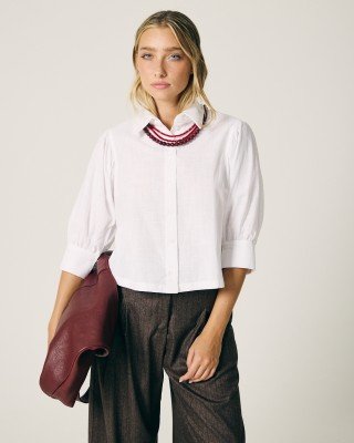 BLUSA MANGAS ABUCHONADAS