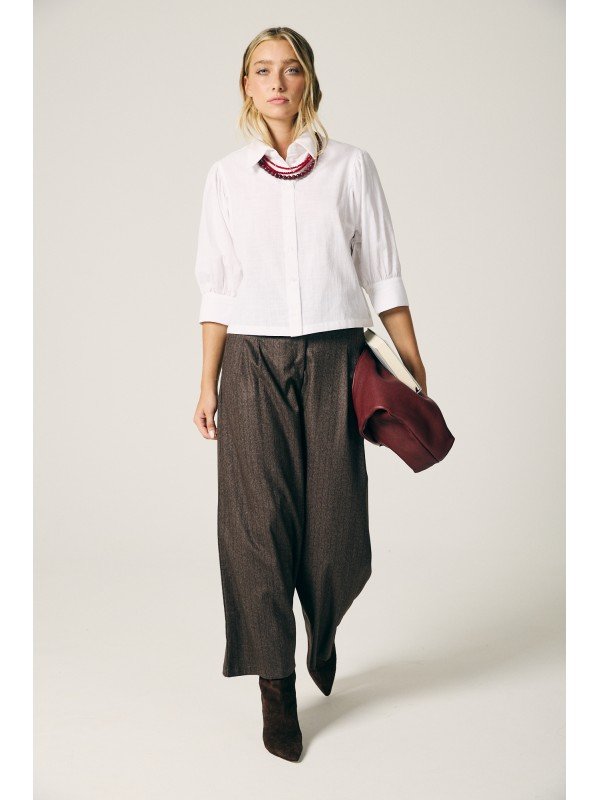 BLUSA MANGAS ABUCHONADAS