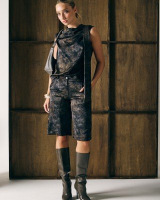 BERMUDA DE SEDA ESTAMPADA