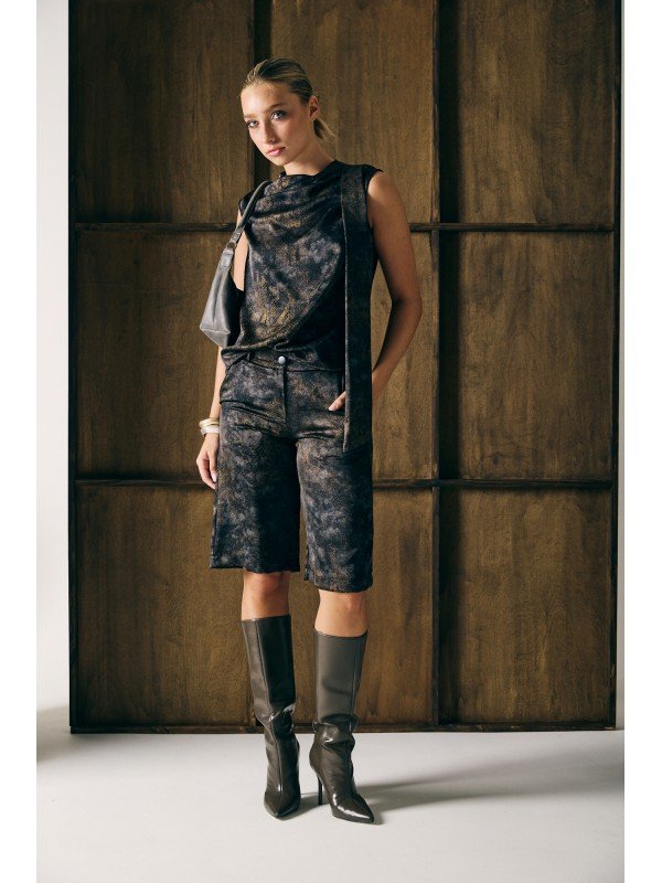 BERMUDA DE SEDA ESTAMPADA