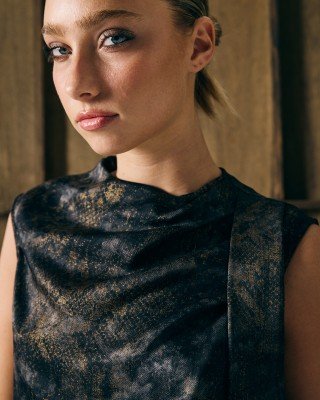 BLUSA SEDA ESTAMPADA