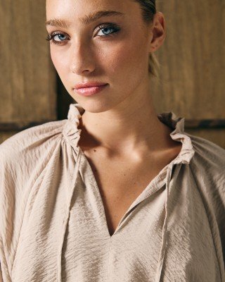 BLUSA MANGA ABUCHONADA