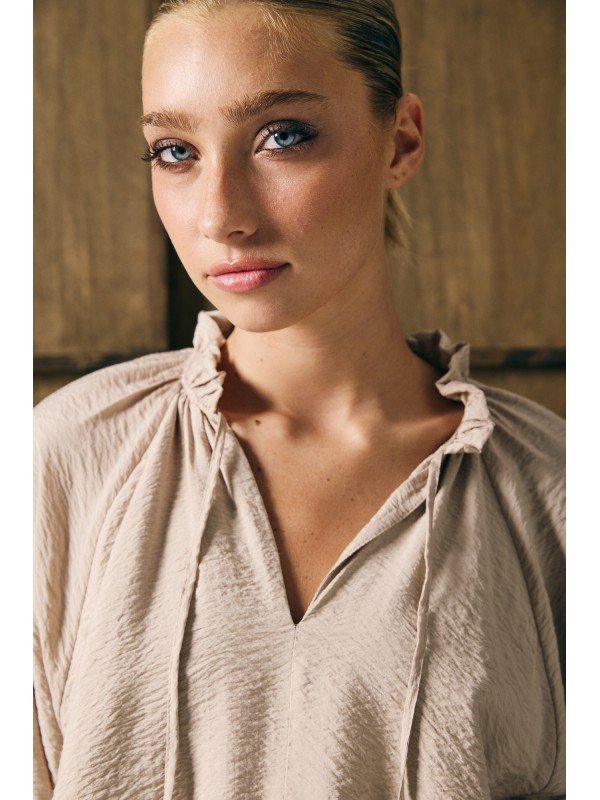 BLUSA MANGA ABUCHONADA