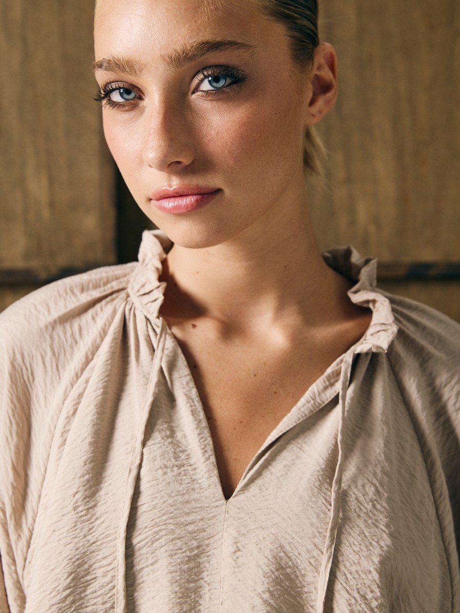 BLUSA MANGA ABUCHONADA