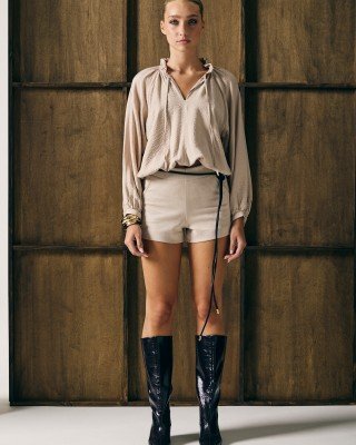 BLUSA MANGA ABUCHONADA