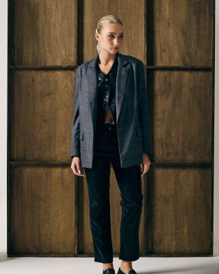 BLAZER OVERSIZE ESCOCES