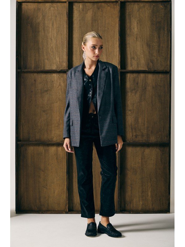 BLAZER OVERSIZE ESCOCES