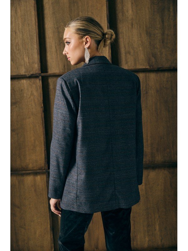 BLAZER OVERSIZE ESCOCES