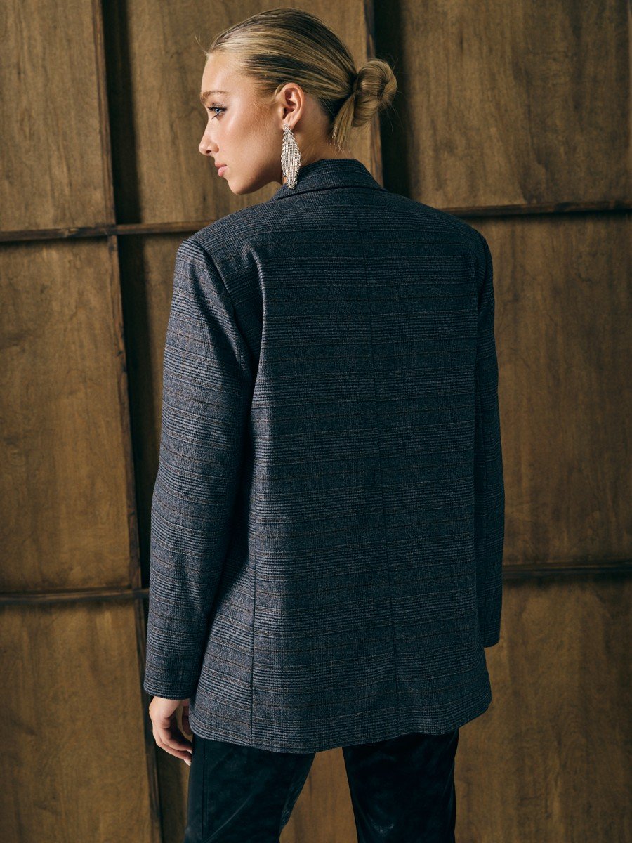 BLAZER OVERSIZE ESCOCES