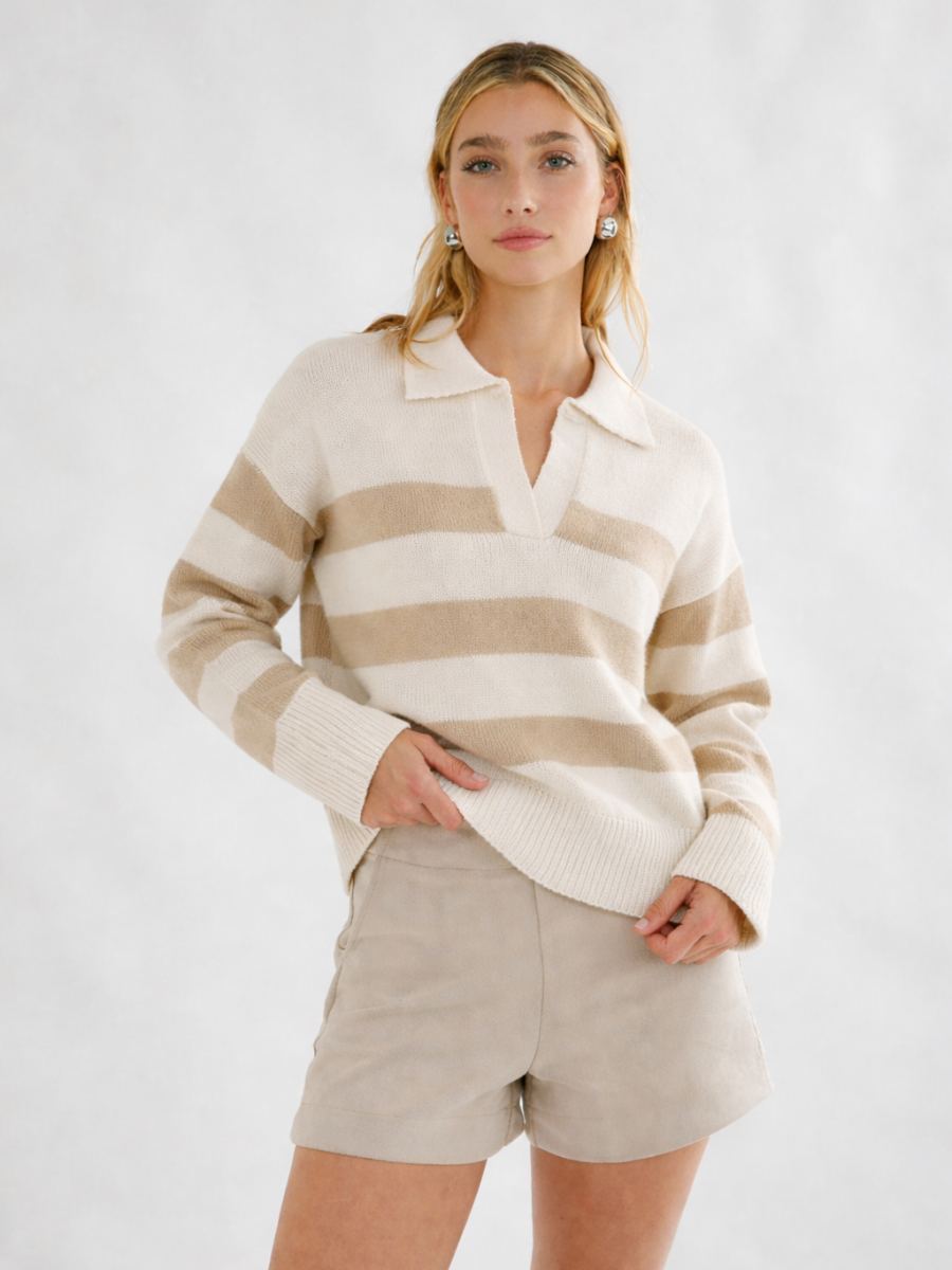 CHOMBA TEJIDA RAYADA