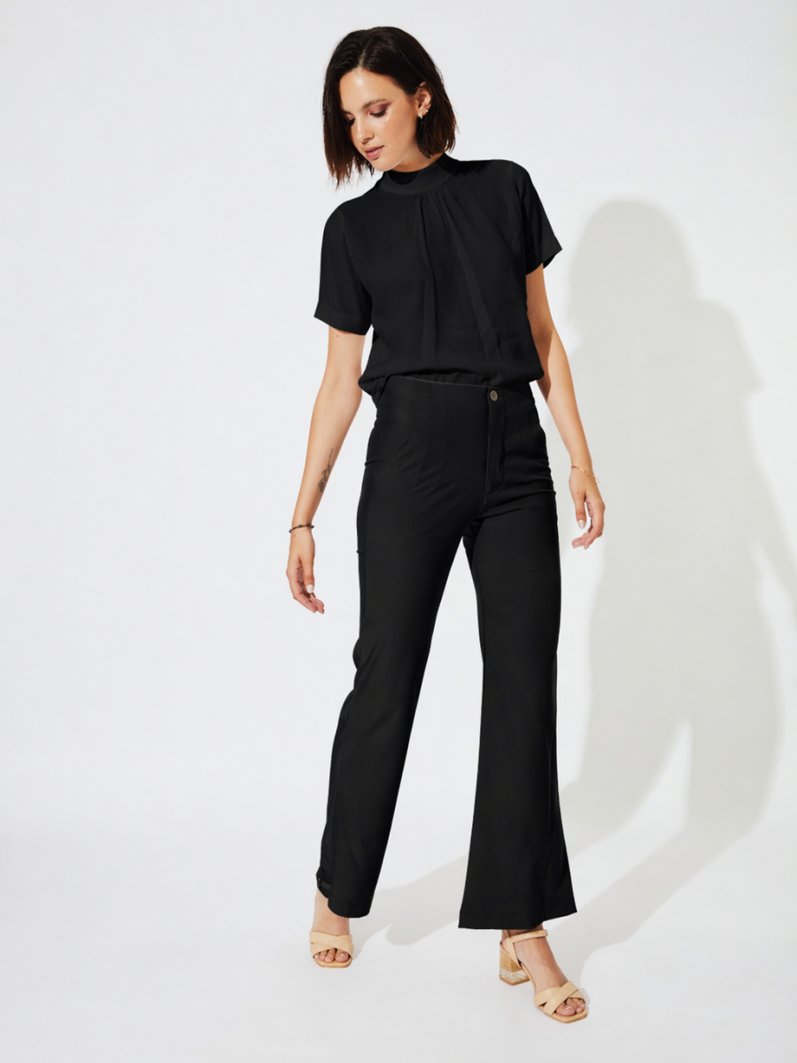 BLUSA CUELLO Y LAZO