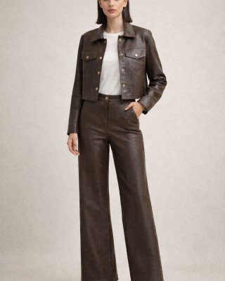 PANTALON RECTO CUERO