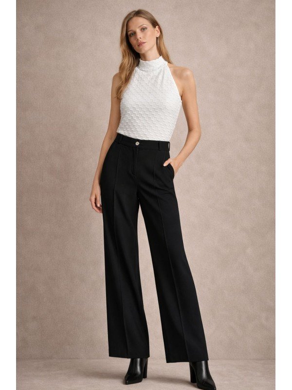 MUSCULOSA ESCOTE ALTO JACKARD