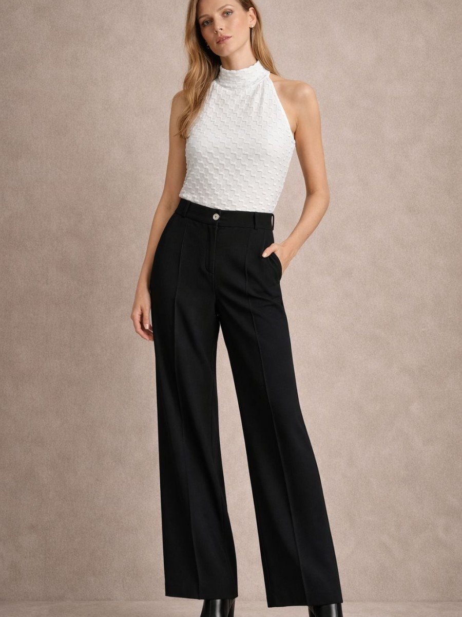 MUSCULOSA ESCOTE ALTO JACKARD