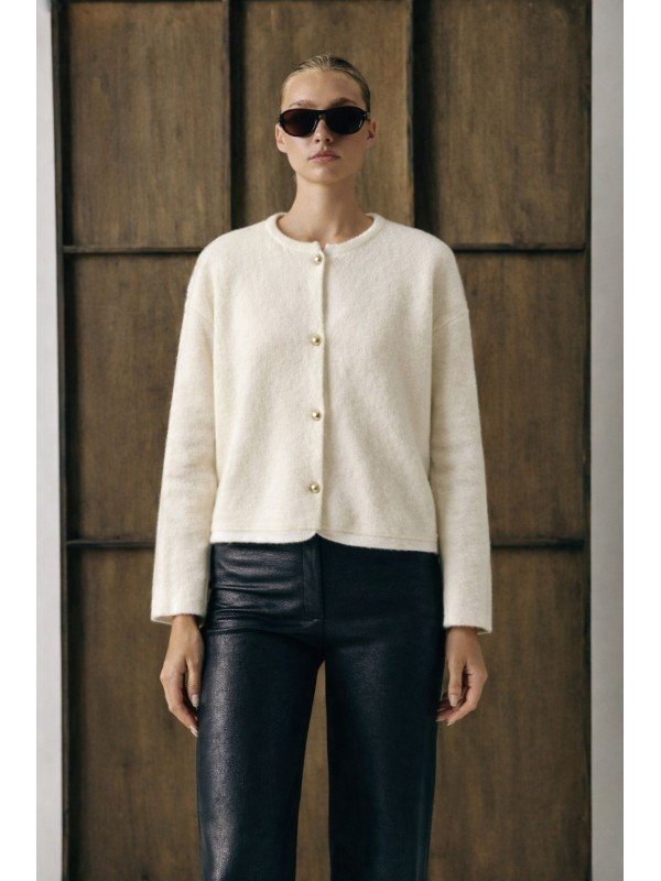 SACO TEJIDO BOTONES DORADOS