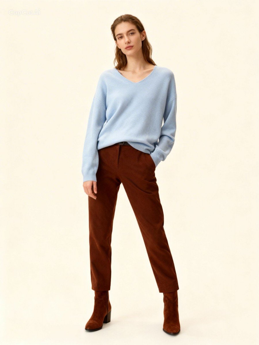 SWEATER TEJIDO ESCOTE EN V