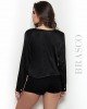 BLUSA DE SEDA CON ESCOTE BORDADO