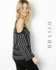 BLUSA RAYADA CON CINTA GROSS