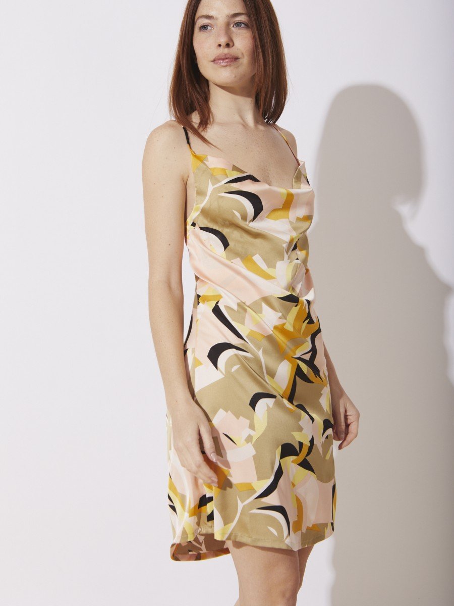 VESTIDO DE SEDA ESTAMPADA
