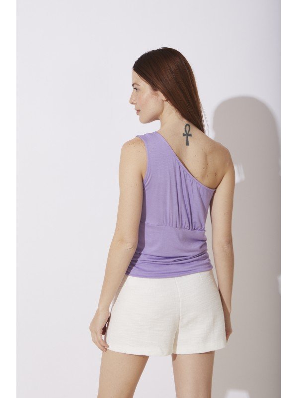 MUSCULOSA 1 HOMBRO CON FRUNCE