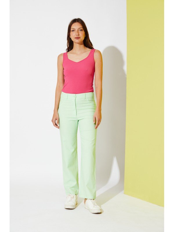 PANTALON RECTO LINO LISO