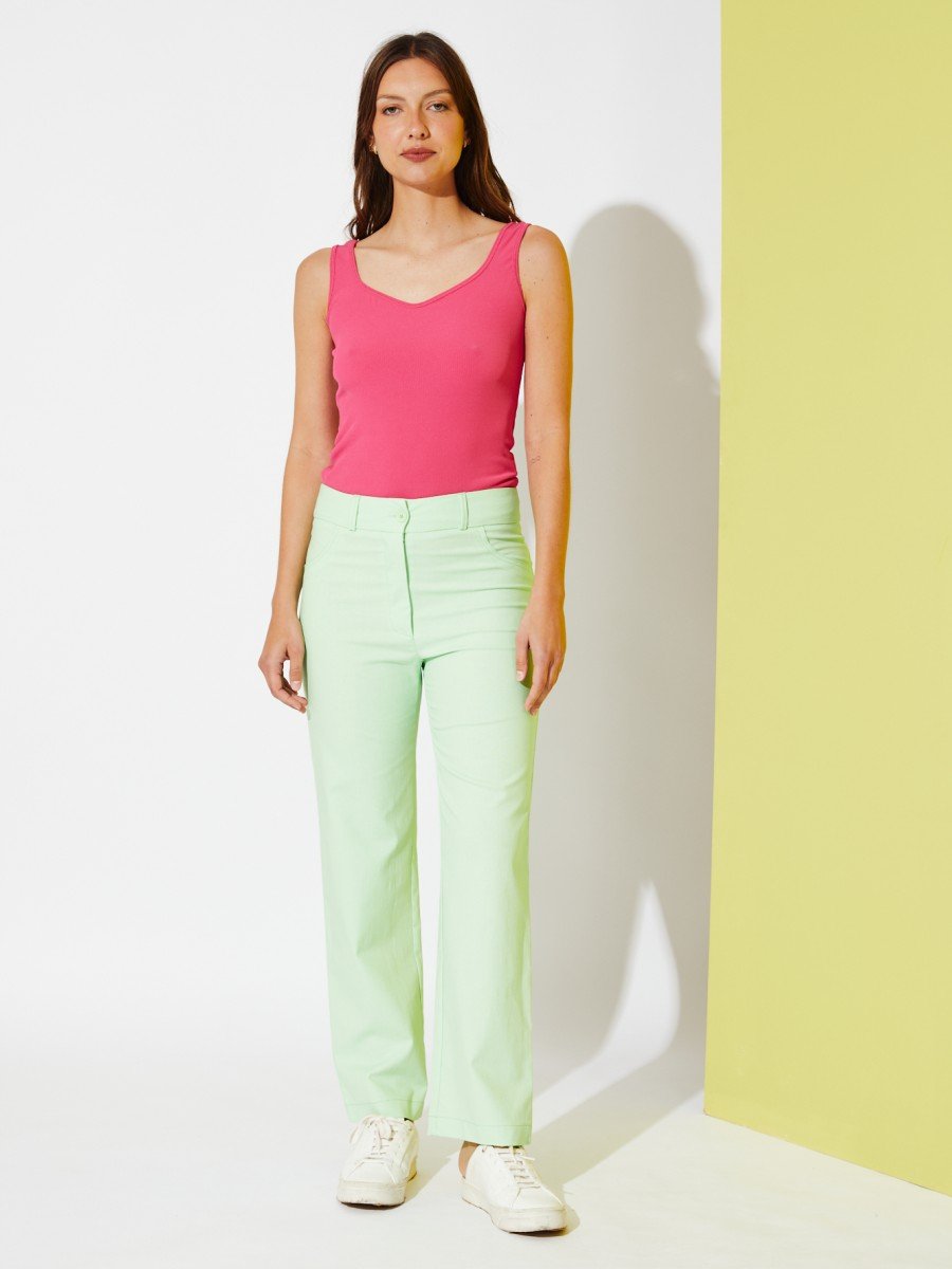 PANTALON RECTO LINO LISO