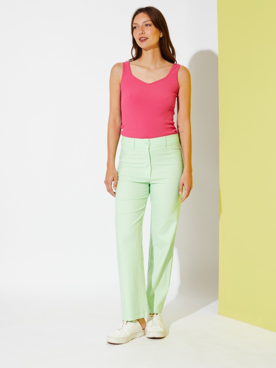 PANTALON RECTO LINO LISO