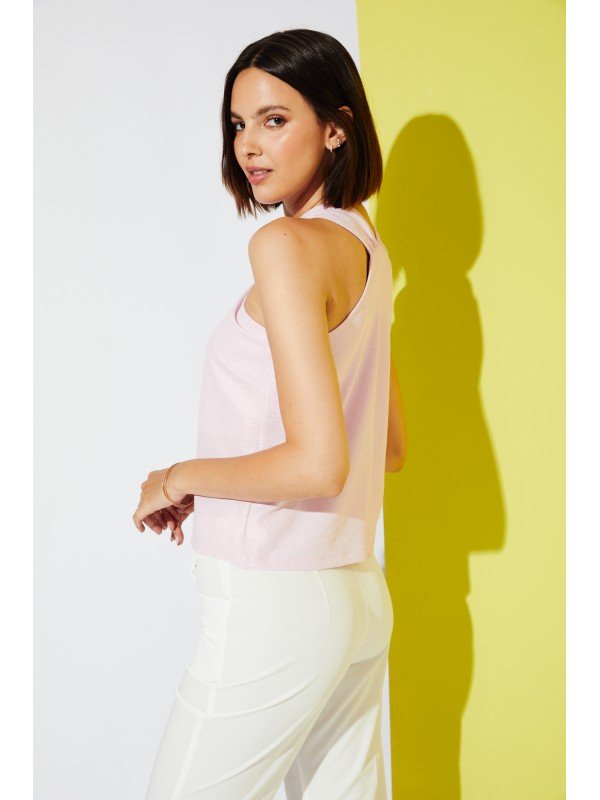 BLUSA ESCOTE ALTO CRUZADO