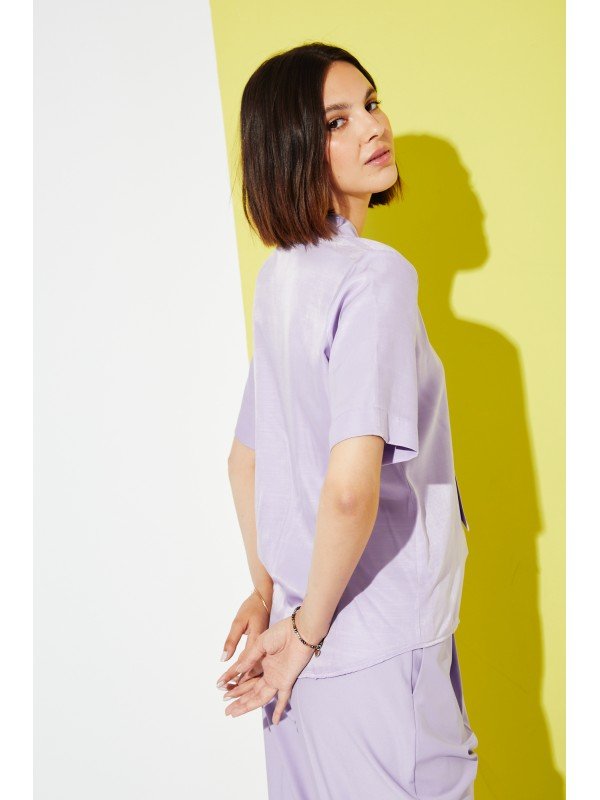 BLUSA DE SEDA CON LAZO