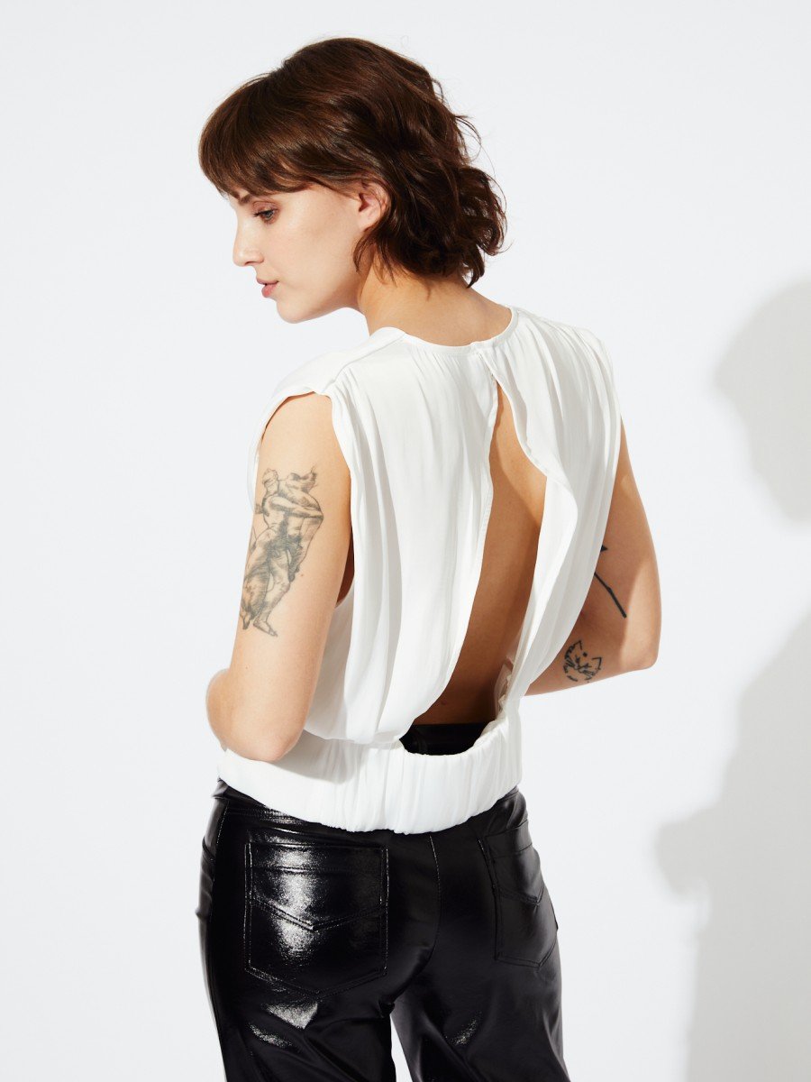 BLUSA DE SEDA CRUZADA