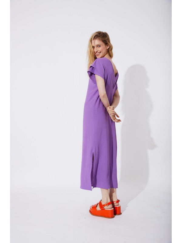 VESTIDO DE CEY ESPALDA EN V
