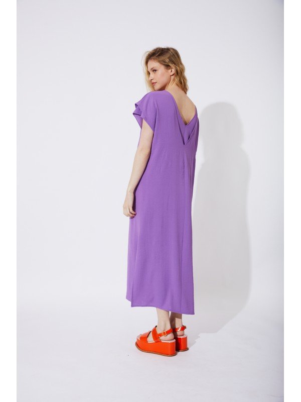 VESTIDO DE CEY ESPALDA EN V